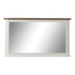 Lustro ścienne DKD Home Decor 115 x 6 x 66 cm Szkło Brązowy Biały Romantyczny