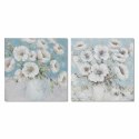 Obraz DKD Home Decor 100 x 2,8 x 100 cm Wazon Shabby Chic (2 Sztuk)