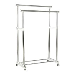 Wieszak na Kółkach DKD Home Decor 8424001835263 Wielokolorowy Srebrzysty Metal polipropylen 86 x 44 x 160 cm