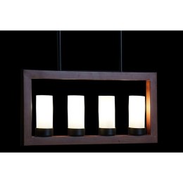 Lampa Sufitowa DKD Home Decor Brązowy Aluminium Szkło (52 x 6 x 26 cm)
