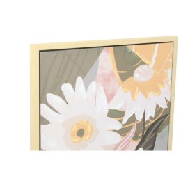 Obraz DKD Home Decor 60 x 4 x 80 cm Kvety Skandynawski (2 Sztuk)