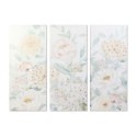 Obraz DKD Home Decor Kvety 55 x 3 x 135 cm Shabby Chic (3 Części)