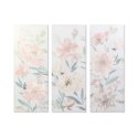 Obraz DKD Home Decor Kvety 55 x 3 x 135 cm Shabby Chic (3 Części)