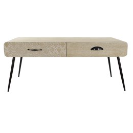 Stolik DKD Home Decor Czarny Wielokolorowy Miedź Naturalny Metal Drewno paulowni Drewno MDF 100 x 52 x 42,5 cm 100 x 52 x 72 cm