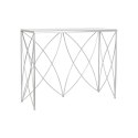 Konsola DKD Home Decor Biały Srebrzysty Metal Marmur 100 x 33 x 78 cm