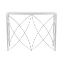 Konsola DKD Home Decor Biały Srebrzysty Metal Marmur 100 x 33 x 78 cm