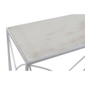 Konsola DKD Home Decor Biały Srebrzysty Metal Marmur 100 x 33 x 78 cm