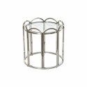 Stolik DKD Home Decor Szkło Srebrzysty Metal (55 x 55 x 55 cm)