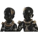 Figurka Dekoracyjna DKD Home Decor 20,5 x 18 x 35 cm Czarny Kolonialny Afrykanka (2 Sztuk)