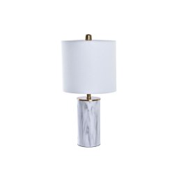Lampa stołowa DKD Home Decor Złoty Biały 220 V 50 W Nowoczesny (23 x 23 x 47 cm)