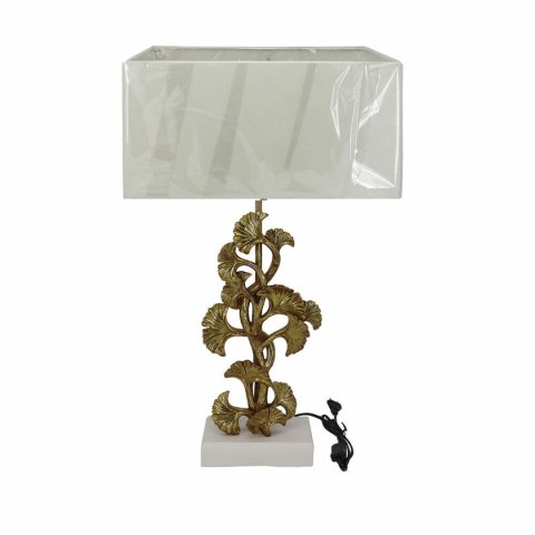 Lampa stołowa DKD Home Decor Złoty Poliester Biały Żywica (38 x 20 x 59,5 cm)