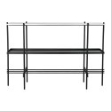 Konsola DKD Home Decor Czarny Metal Biały Marmur Nowoczesny (120 x 40 x 80 cm)