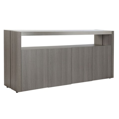 Kredens DKD Home Decor Szkło Szary Aluminium Dub szkło hartowane (165 x 39 x 76 cm)