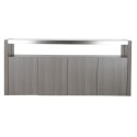 Kredens DKD Home Decor Szkło Szary Aluminium Dub szkło hartowane (165 x 39 x 76 cm)