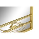 Lustro ścienne DKD Home Decor Lustro Złoty Metal Liść roślin (60 x 2 x 90 cm)