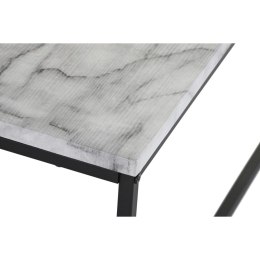 Stolik DKD Home Decor Biały Czarny Metal Drewno MDF 80 x 80 x 34 cm