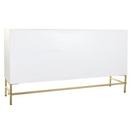 Kredens DKD Home Decor Romby Biały Mosiądz Drewno mango (157 x 43 x 84 cm)