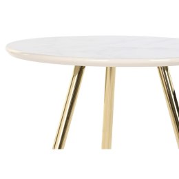 Zestaw 2 stołów DKD Home Decor Biały Czarny Złoty 46 x 46 x 45 cm