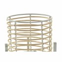 Zestaw garnków DKD Home Decor Biały Brązowy Naturalny Metal Rattan 21 x 21 x 77 cm (2 Sztuk)