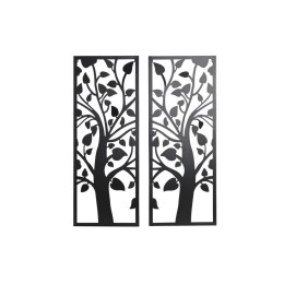 Dekoracja ścienna DKD Home Decor (2 Części) Drzewo Metal Shabby Chic (35 x 1,3 x 91 cm)