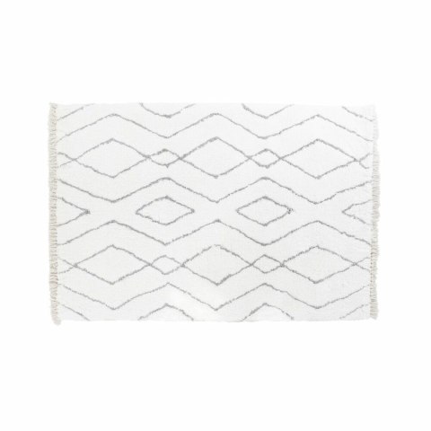 Dywan DKD Home Decor Biały Szary Romby Scandi Ø 9,4 cm 120 x 180 x 3 cm