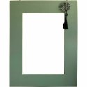 Lustro ścienne DKD Home Decor Jodła Naturalny Czerwony Metal Kolor Zielony Orientalny Drewno MDF (70 x 2 x 90 cm)