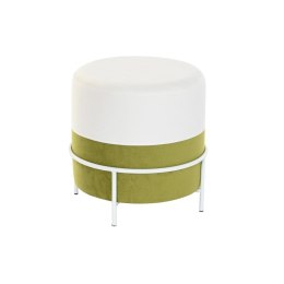Ergonomiczny DKD Home Decor Naturalny Metal Biały Kolor Zielony (40 x 40 x 40 cm)