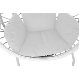 Fotel wiszący ogrodowy DKD Home Decor 100 x 120 x 195 cm 110 x 110 x 210 cm rattan syntetyczny Aluminium Biały