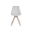 Krzesło do Jadalni DKD Home Decor Poliester Jasnoszary Dub (48 x 44 x 84 cm)