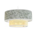 Lampa Sufitowa DKD Home Decor Naturalny Czarny Poliester Biały Kolor Zielony 40 W 50 W (46 x 46 x 25 cm)