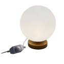 Lampa stołowa DKD Home Decor Naturalny Drewno Polietylen Aluminium Biały (20 x 20 x 23 cm)