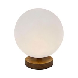 Lampa stołowa DKD Home Decor Naturalny Drewno Polietylen Aluminium Biały (20 x 20 x 23 cm)