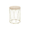 Stolik DKD Home Decor Naturalny Metal Krem Rattan (35 x 35 x 49 cm)