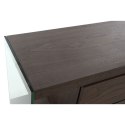 Kredens DKD Home Decor Szkło Brązowy Przezroczysty Orzech 160 x 45 x 80 cm Drewno MDF