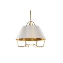 Lampa Sufitowa DKD Home Decor Biały Złoty PVC Metal 50 W 38 x 38 x 32 cm