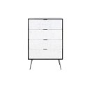 Komoda DKD Home Decor 70 x 40 x 105 cm Biały Ceimnobrązowy Drewno mango