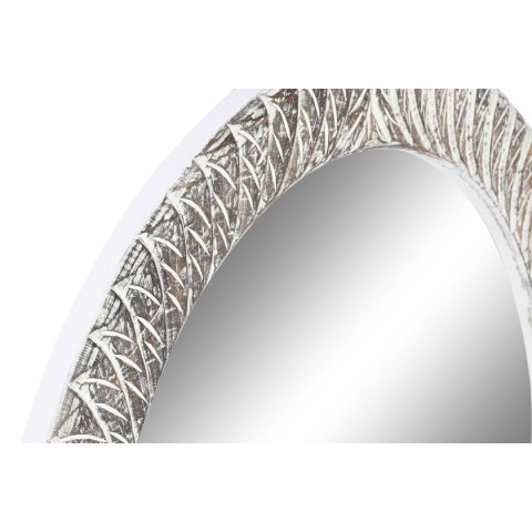 Lustro ścienne Home ESPRIT Biały Brązowy Wytrawianie Rzeźbione 75 x 4 x 90 cm