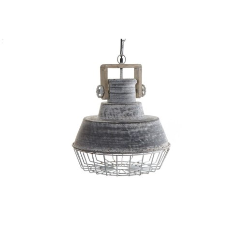 Lampa Sufitowa Home ESPRIT Szary Drewno Metal Żelazo 25 W 39 x 39 x 45 cm