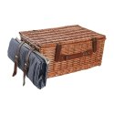 Koszyk DKD Home Decor Picnic Brązowy Granatowy wiklinowy 46 x 30 x 20 cm