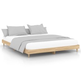 Rama łóżka, dąb sonoma, 120x200 cm, materiał drewnopochodny