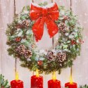 Obraz Boże Narodzenie Wielokolorowy Drewno Płótno 40 x 60 x 1,8 cm