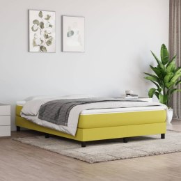 Łóżko kontynentalne, zielone, obite tkaniną, 140x190 cm
