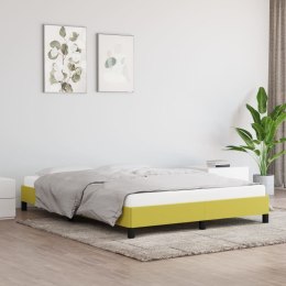 Rama łóżka, zielona, 140x190 cm, obita tkaniną