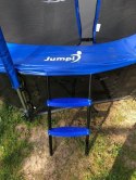 Trampolina Ogrodowa Jumpi 374cm/12FT Maxy Comfort Niebieska Z Wewnętrzną Siatką