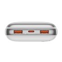Powerbank Bipow Pro 20000mAh 22.5W z kablem USB - USB-C 3A 0.3m biały