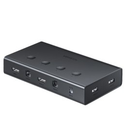 Przełącznik KVM Keyboard Video Mouse 4x HDMI 4x USB 4x USB-B czarny