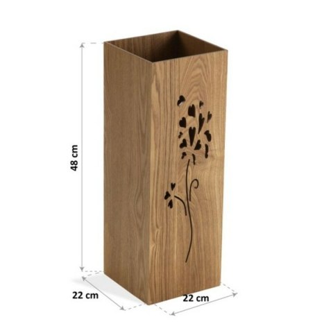 Stojak na parasole Kvety Drewno MDF (22 x 48 x 22 cm) - Biały Stojak na parasole Kvety Drewno MDF (22 x 48 x 22 cm) - Biały
