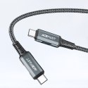 2w1 Ładowarka sieciowa z kablem USB-C + przejściówka adapter USB-C - HDMI 4K czarna