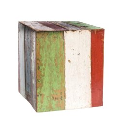 Taboret Calypso Teczyna Wielokolorowy 40 x 40 x 45 cm