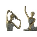Figurka Dekoracyjna Home ESPRIT Szary Złoty Baletnica 15 x 10 x 43 cm (3 Sztuk)
